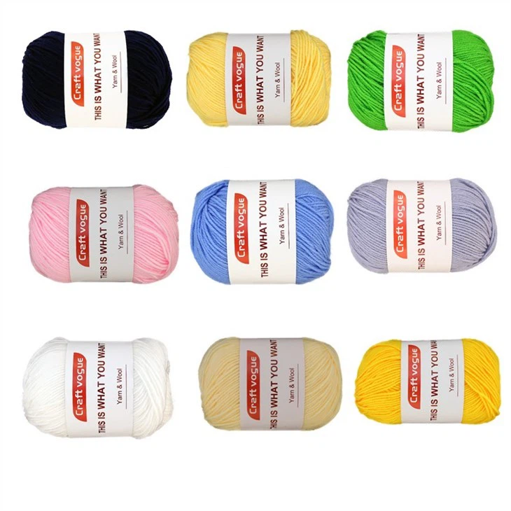shiny acrylic yarn